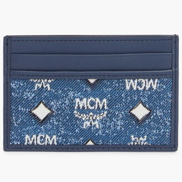 NWT MCM Denim Card Holder comes with Box and Dustbag - Picture 3 of 5